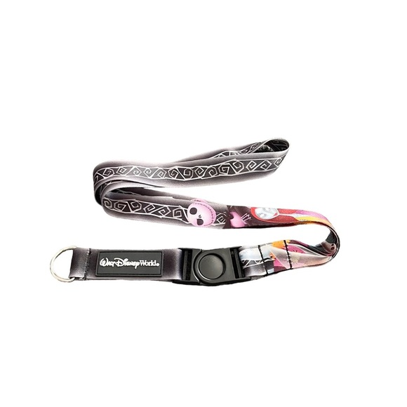 Walt Disney World Lanyard Nightmare Before Christmas Sally Jack Keychain Badge. - Picture 1 of 2